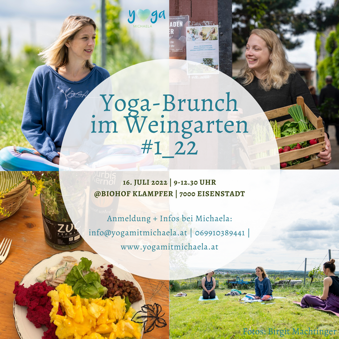 Yoga-Brunch im Weingarten 16. Juli 2022