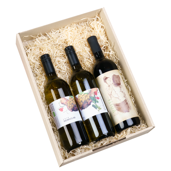 BIO Wein Geschenkkarton URSPRUNG_Biowein_Burgenland-BioWein Klampfer-Biohof Klampfer